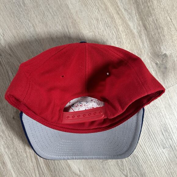 Vintage Puma Philadelphia Phillies Hat Snapback MLB Baseball Blue Red Wool Blend - Picture 8 of 10